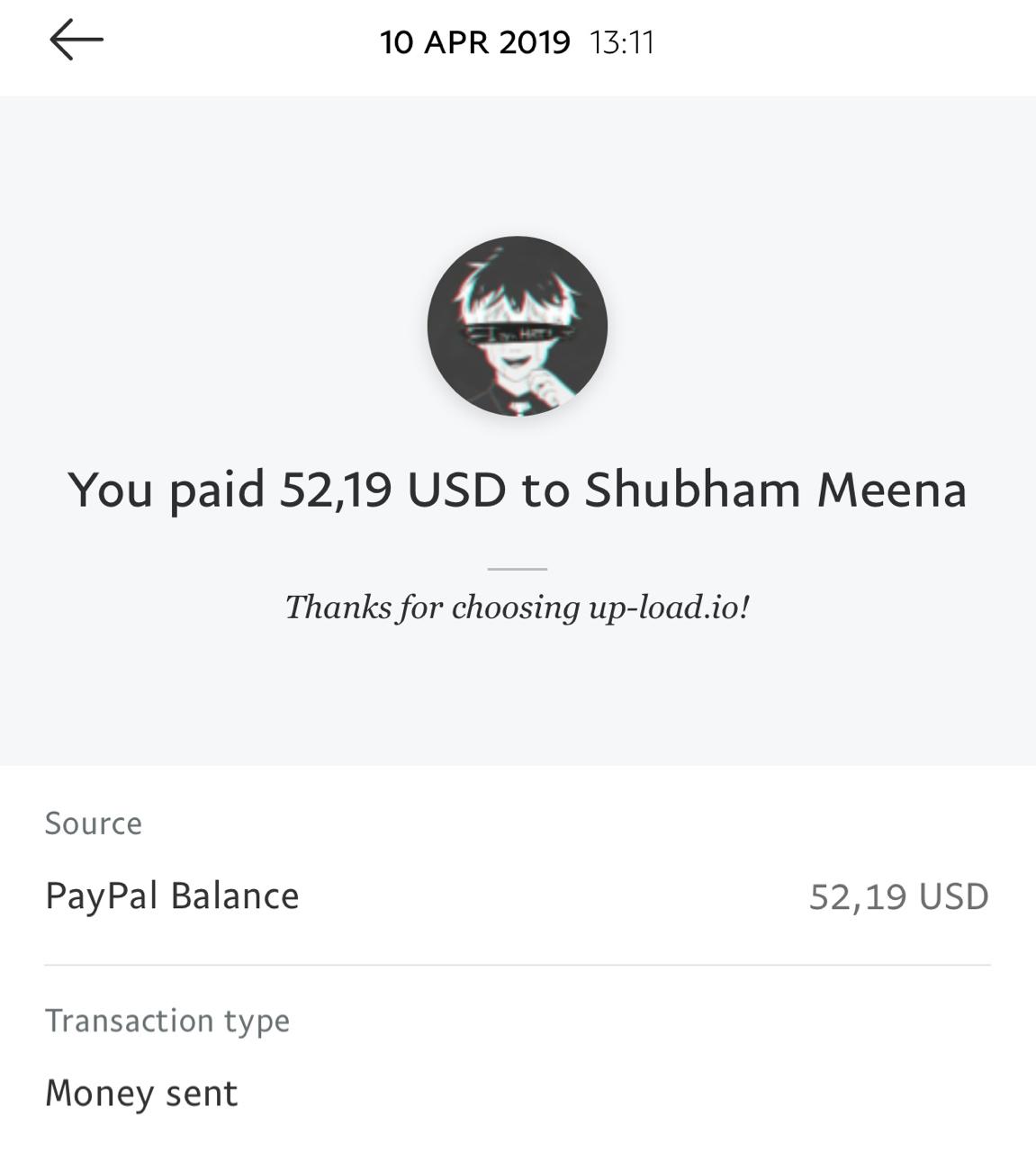 UP-LOAD.IO Payment Proof