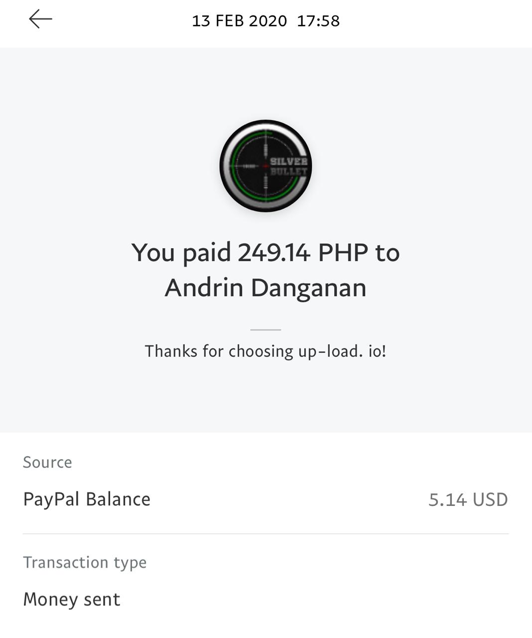 UP-LOAD.IO Payment Proof