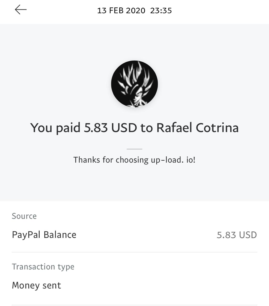 UP-LOAD.IO Payment Proof