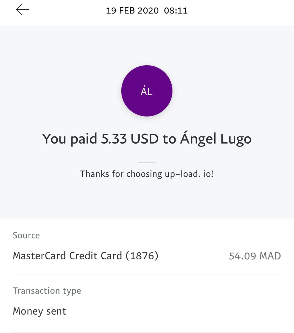 UP-LOAD.IO Payment Proof