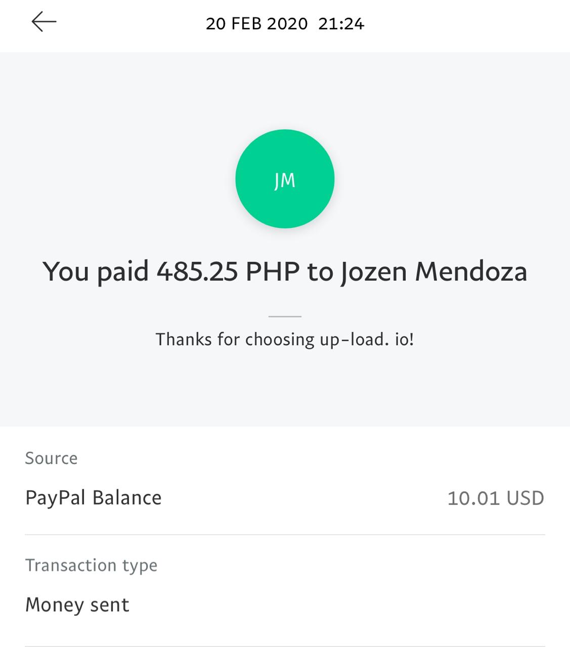 UP-LOAD.IO Payment Proof