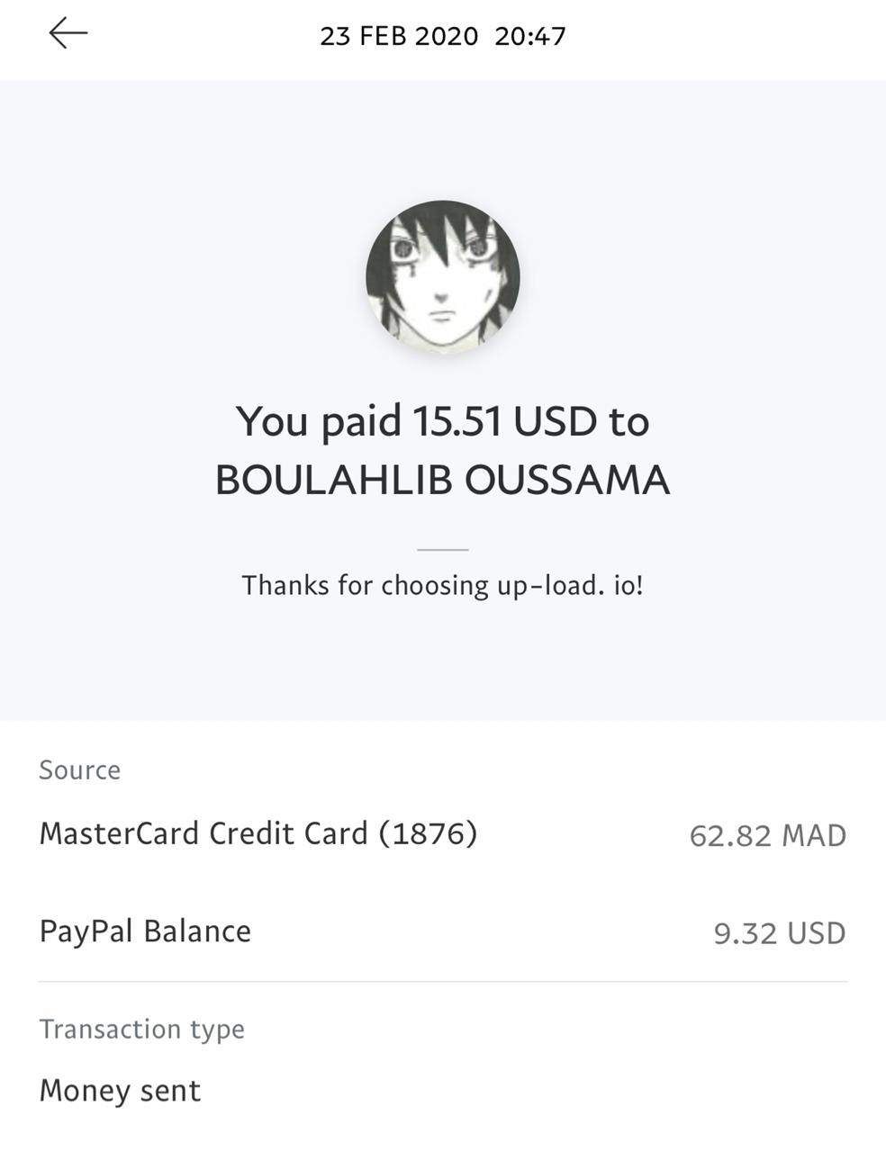 UP-LOAD.IO Payment Proof