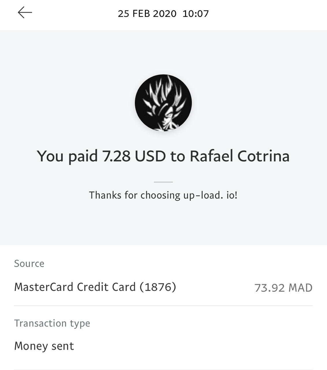 UP-LOAD.IO Payment Proof