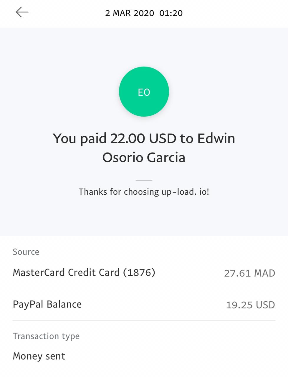 UP-LOAD.IO Payment Proof