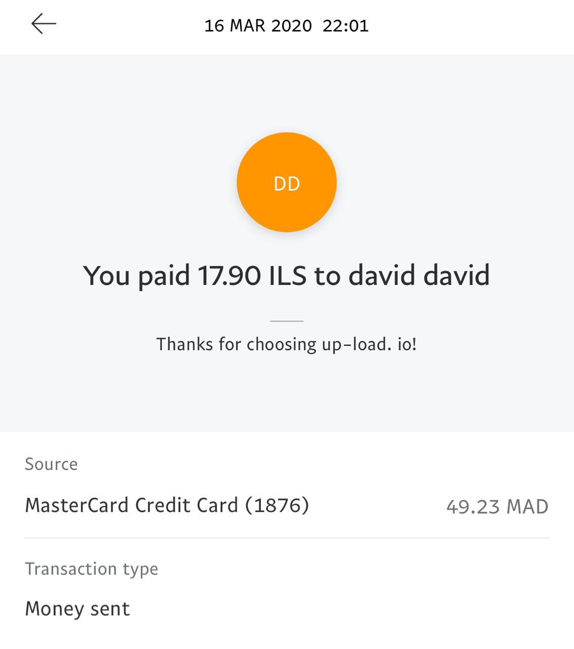 UP-LOAD.IO Payment Proof