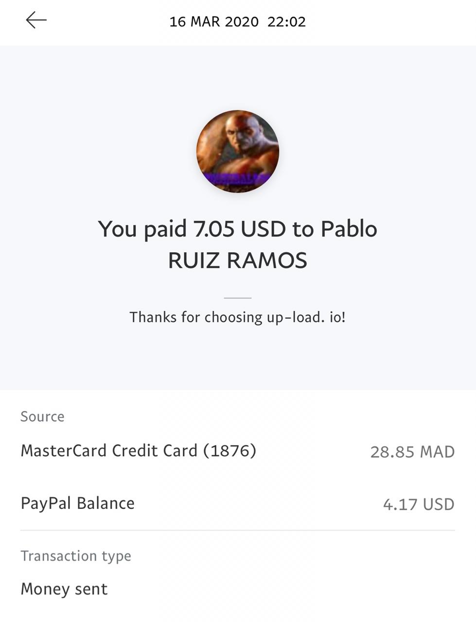 UP-LOAD.IO Payment Proof