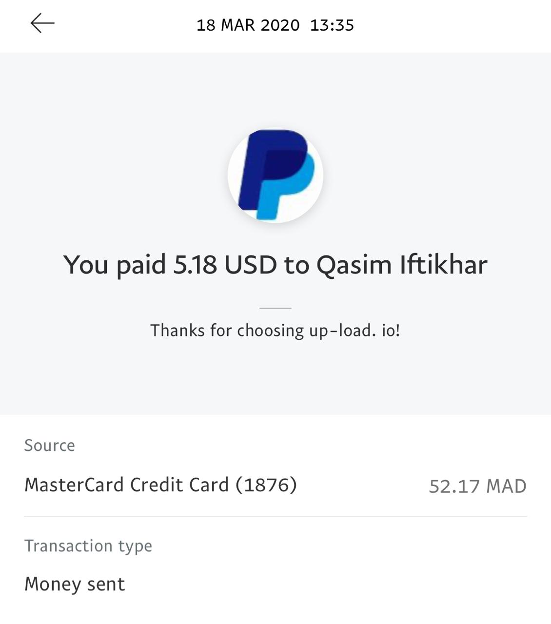 UP-LOAD.IO Payment Proof