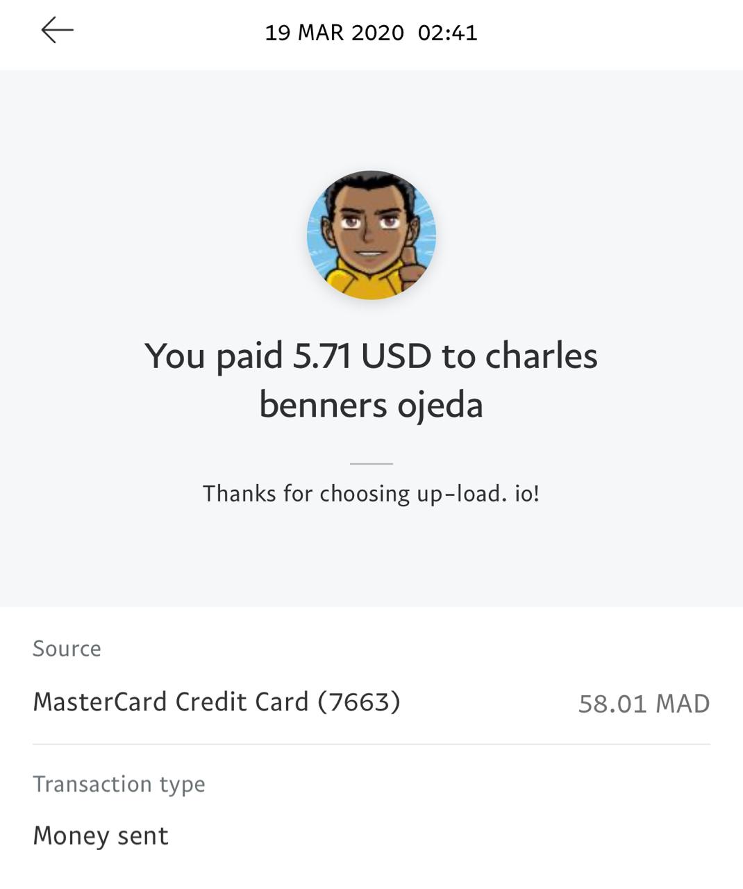 UP-LOAD.IO Payment Proof