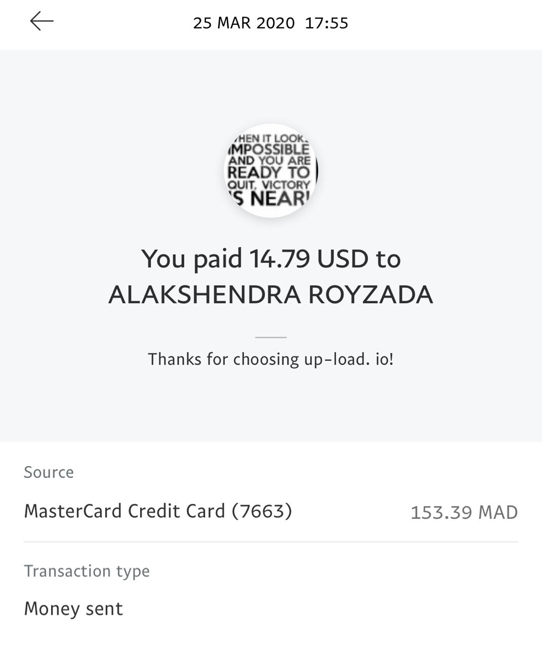 UP-LOAD.IO Payment Proof