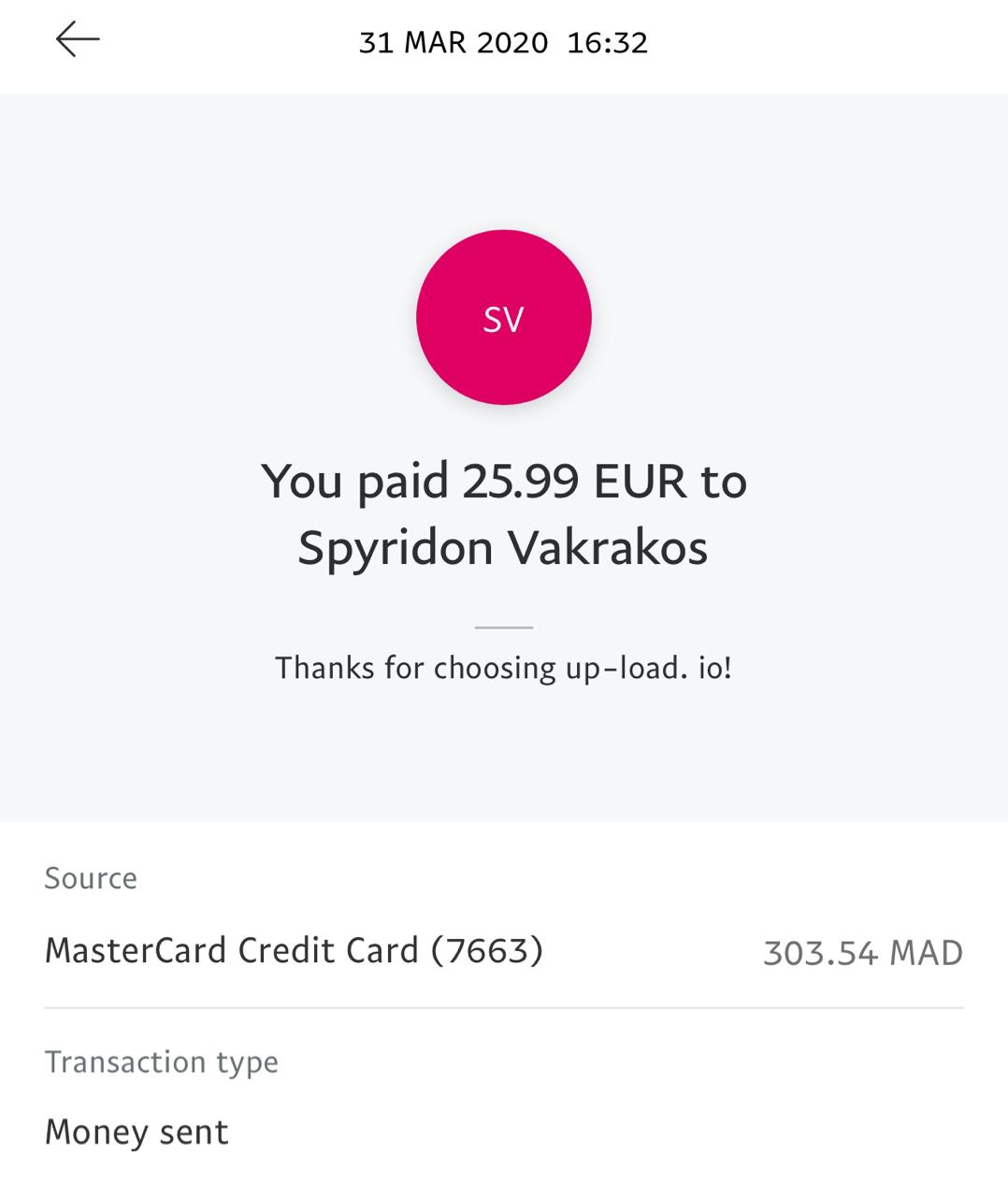 UP-LOAD.IO Payment Proof