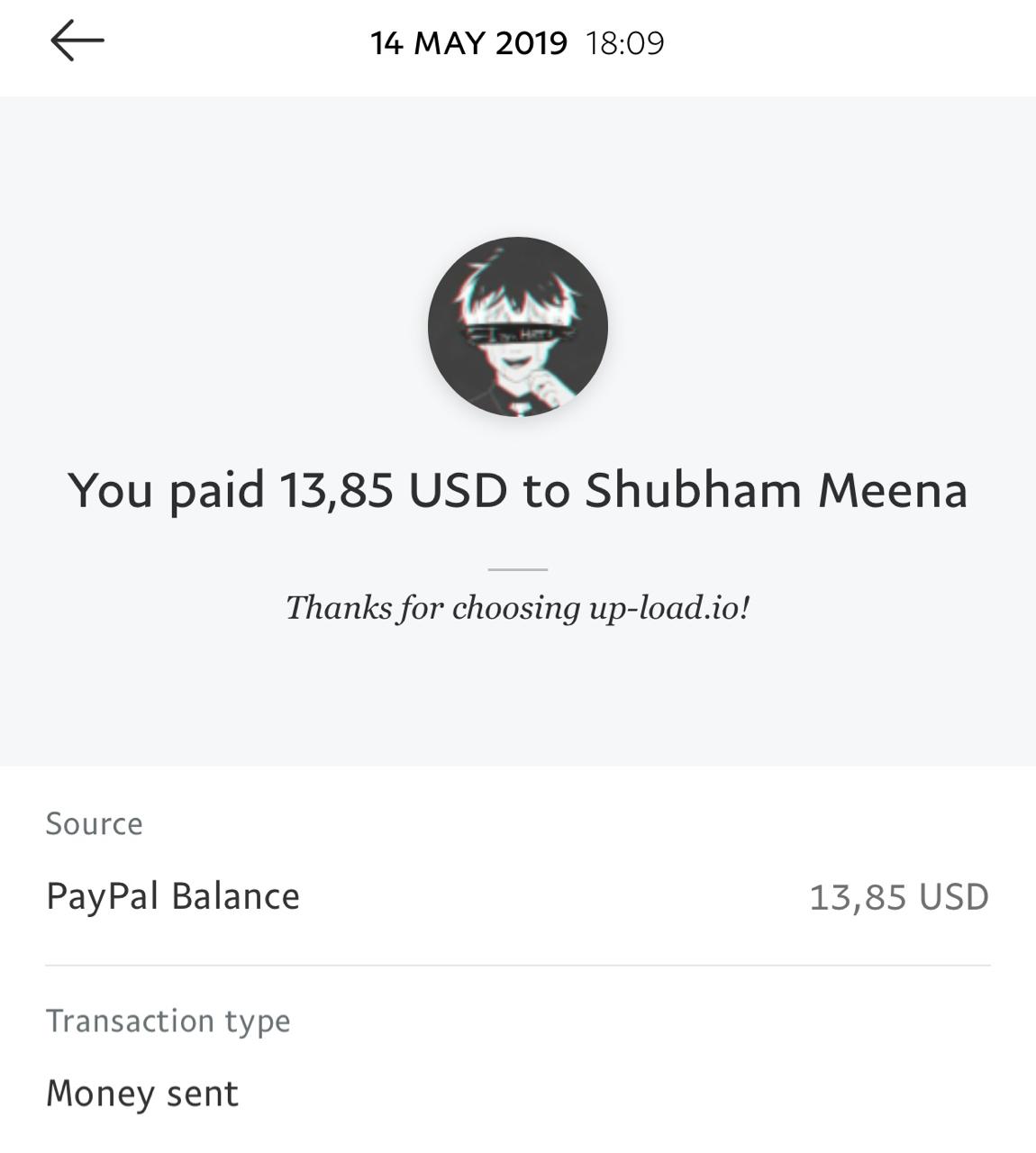 UP-LOAD.IO Payment Proof