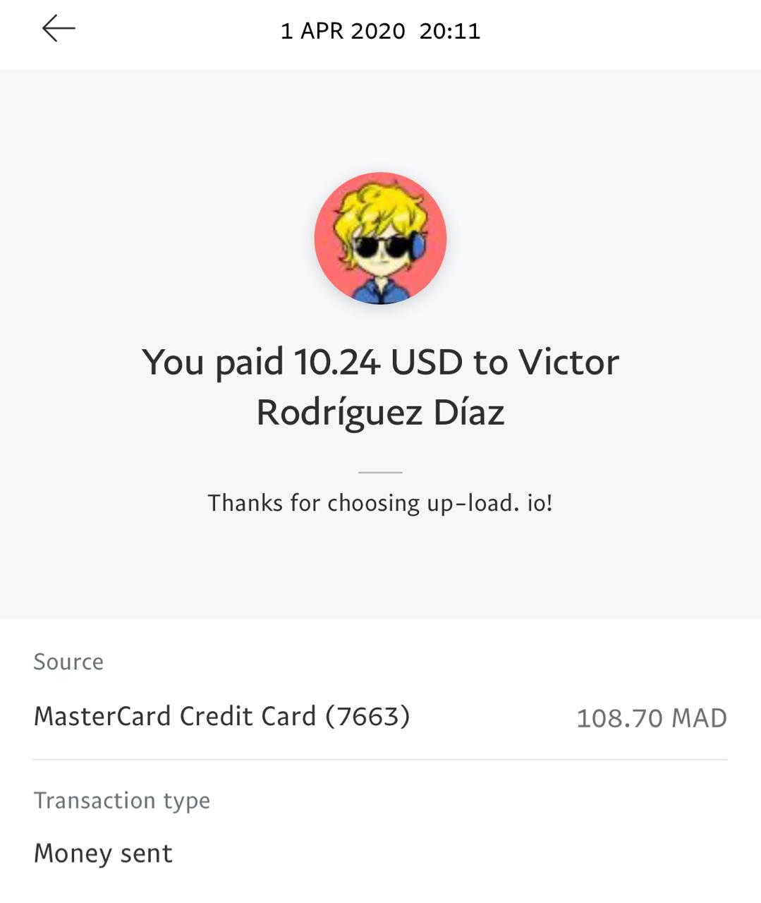 UP-LOAD.IO Payment Proof