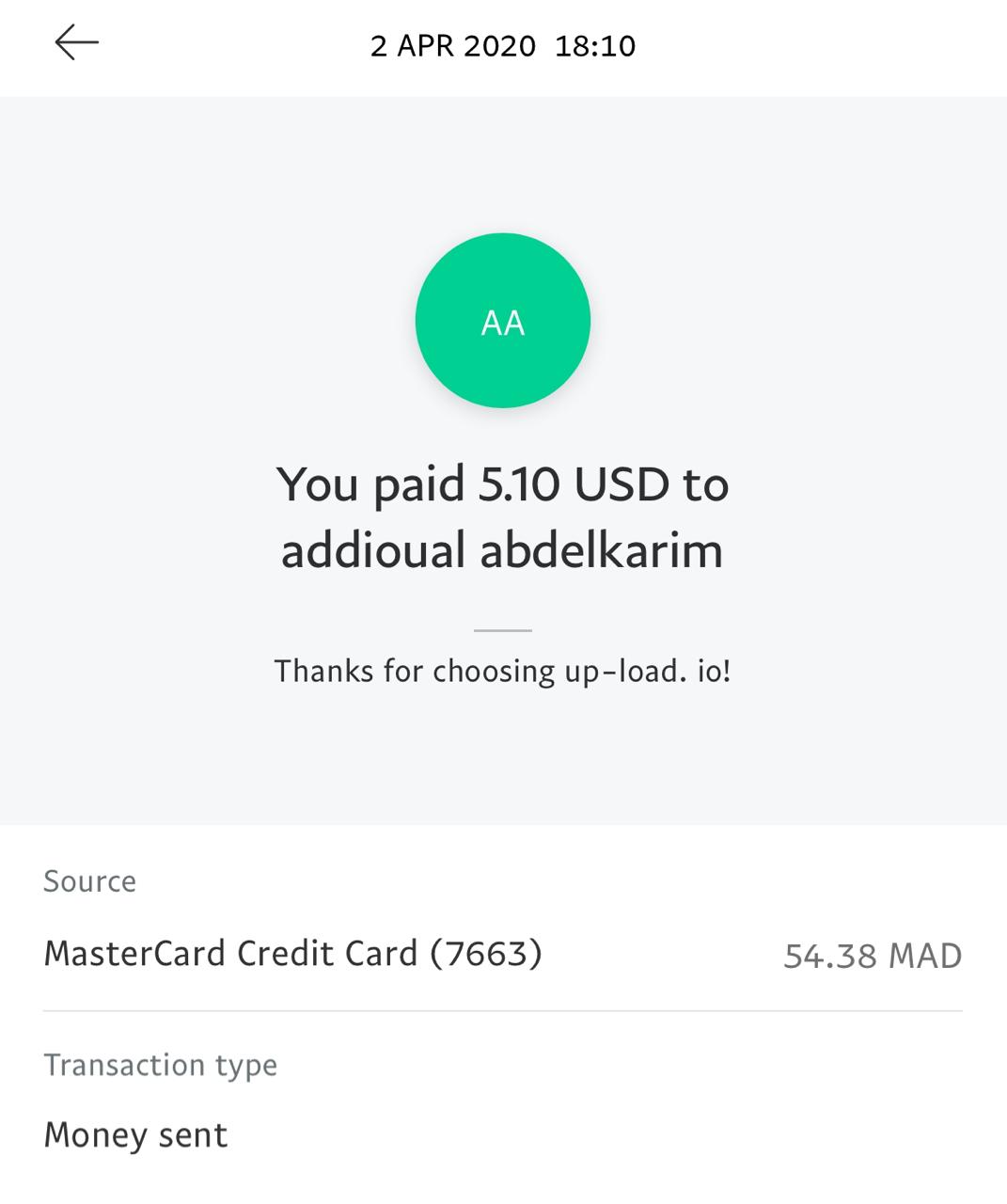 UP-LOAD.IO Payment Proof