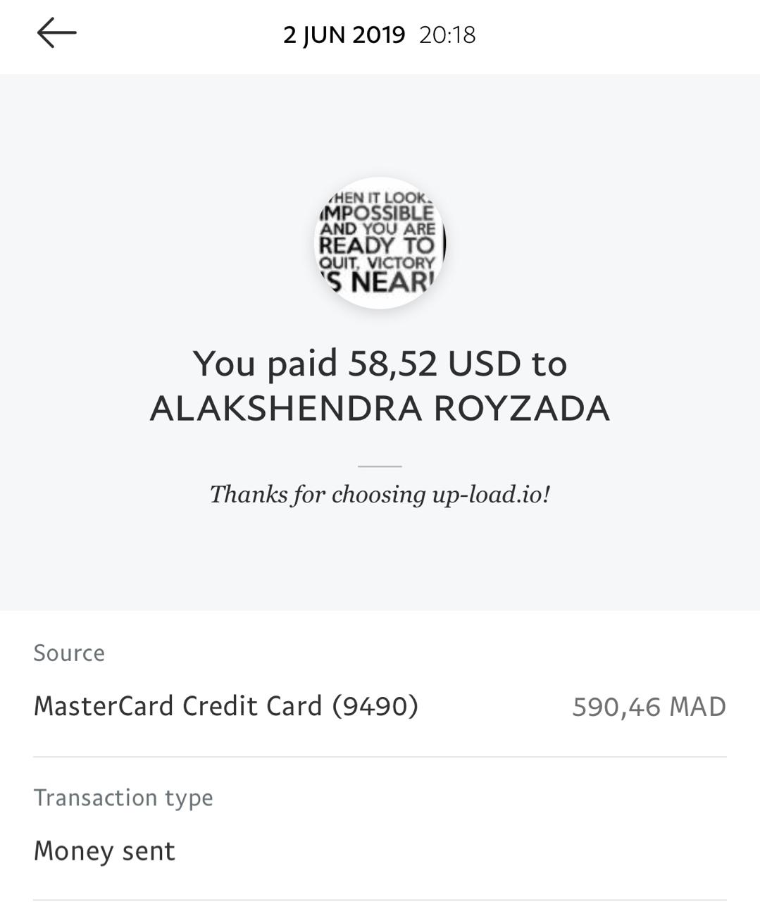 UP-LOAD.IO Payment Proof