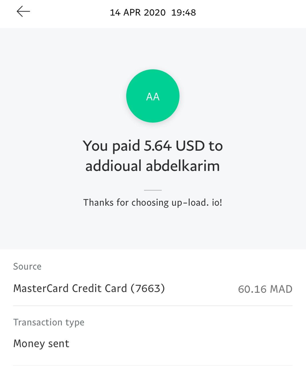 UP-LOAD.IO Payment Proof