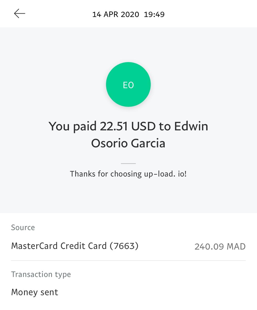 UP-LOAD.IO Payment Proof