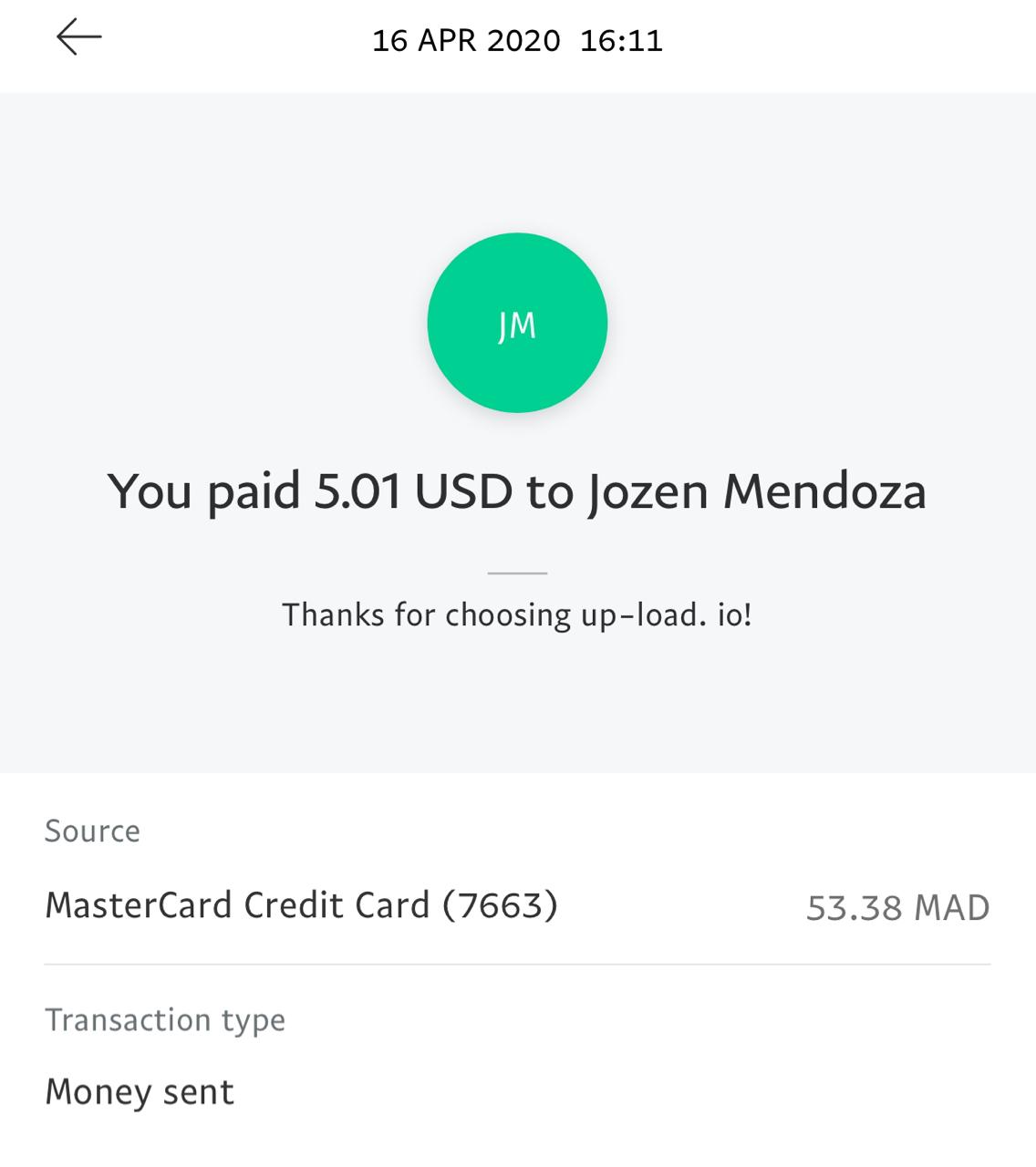 UP-LOAD.IO Payment Proof