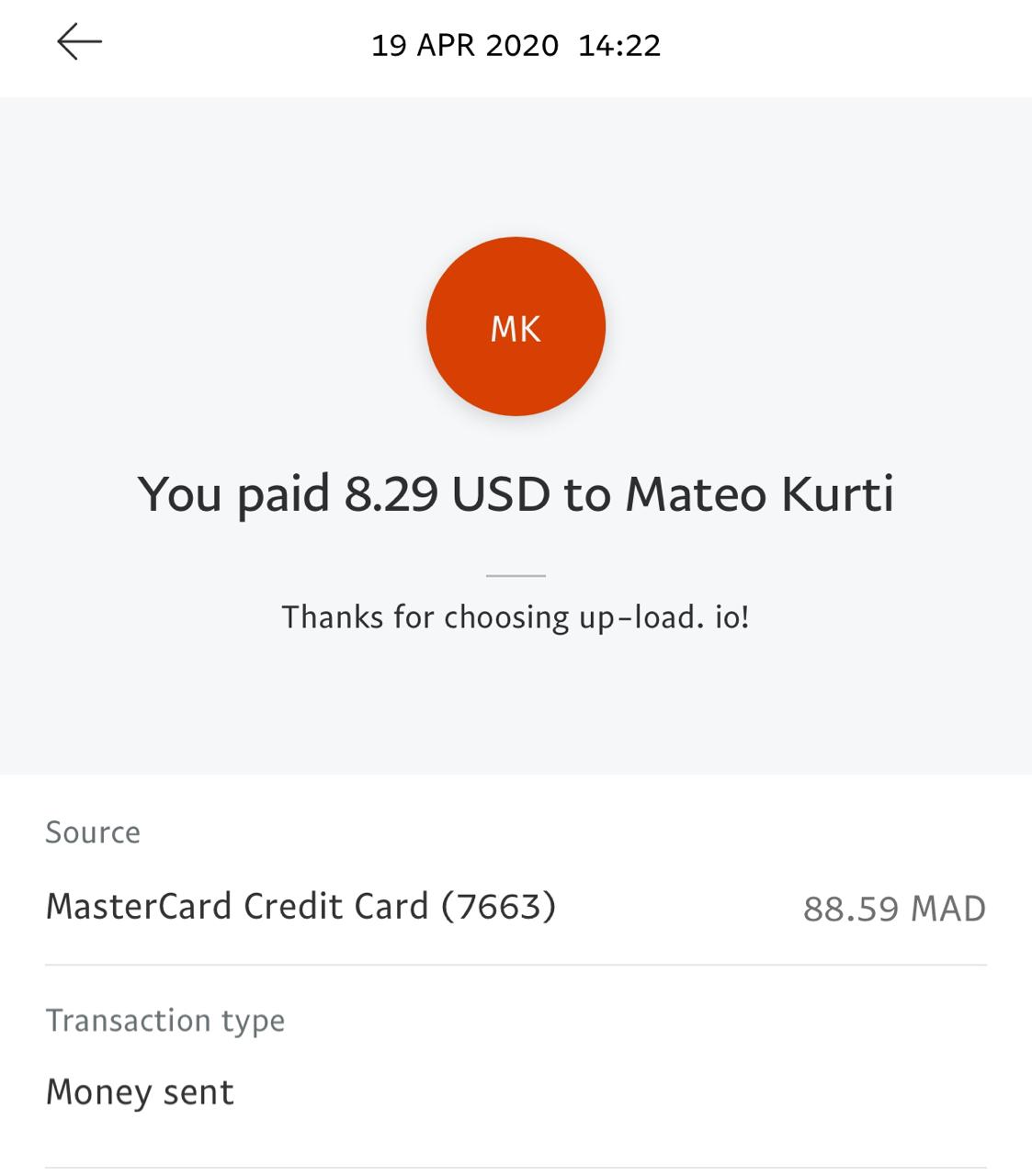 UP-LOAD.IO Payment Proof