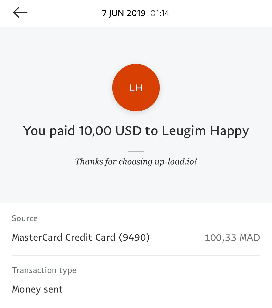 UP-LOAD.IO Payment Proof