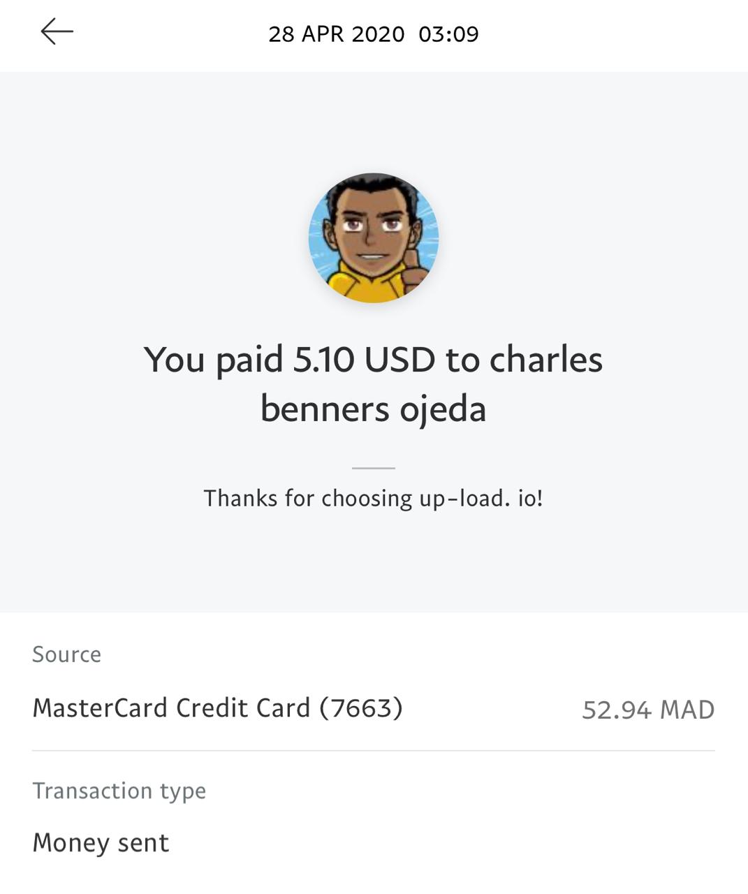 UP-LOAD.IO Payment Proof