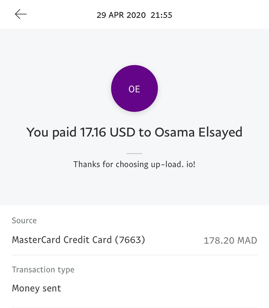 UP-LOAD.IO Payment Proof