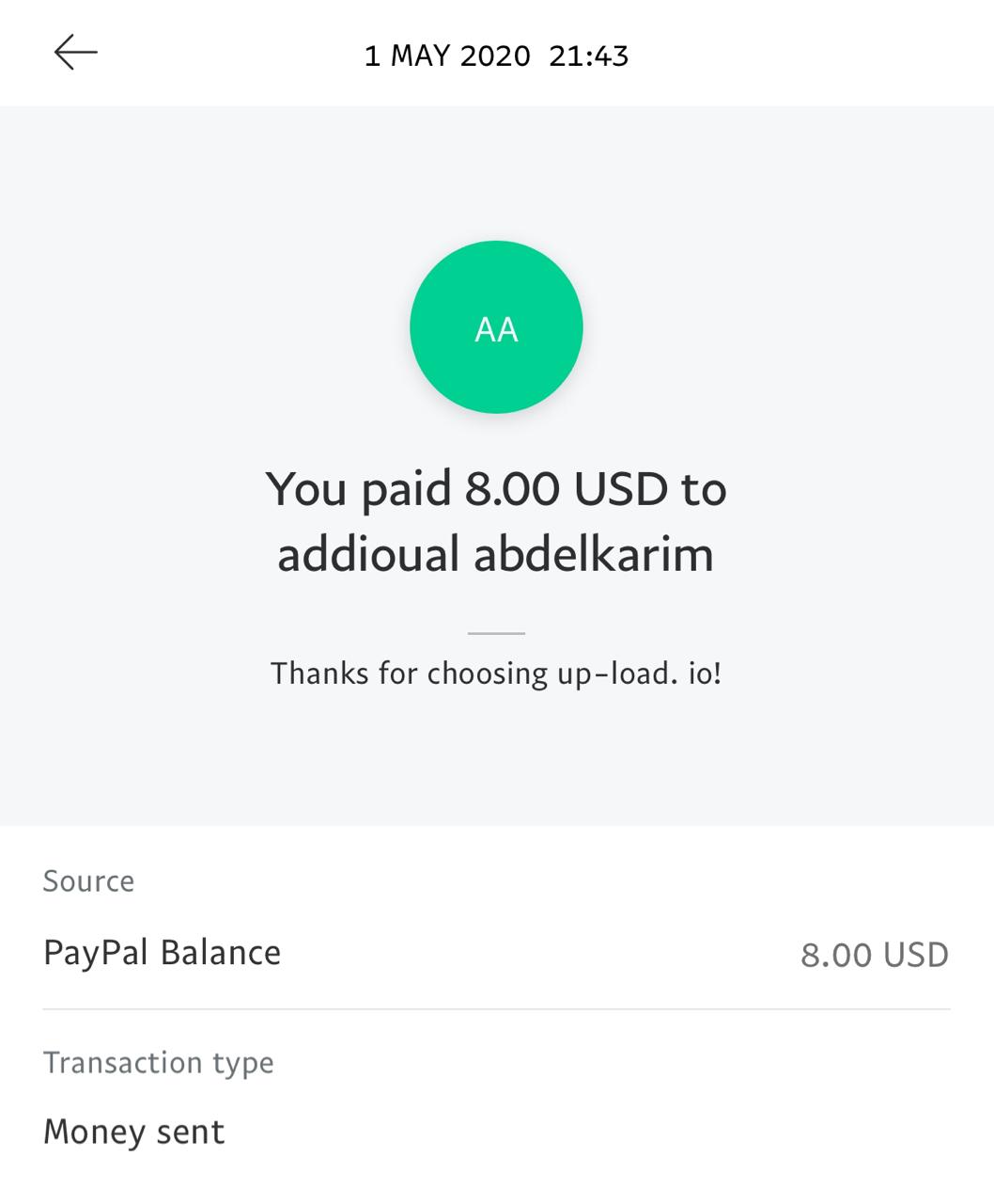 UP-LOAD.IO Payment Proof