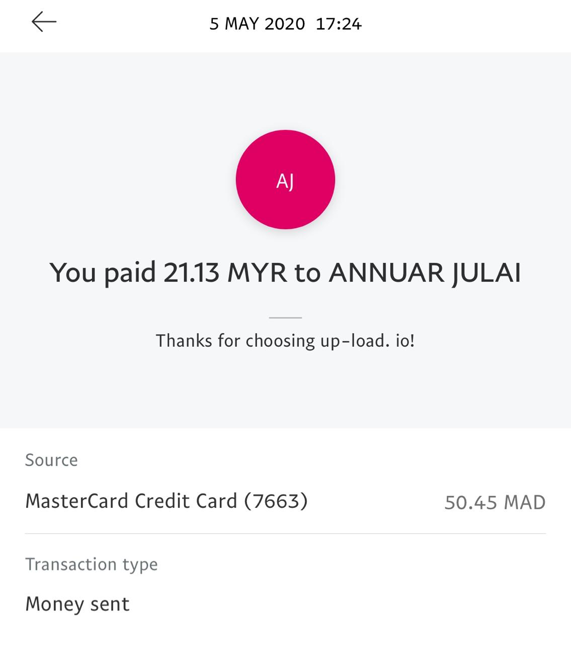 UP-LOAD.IO Payment Proof