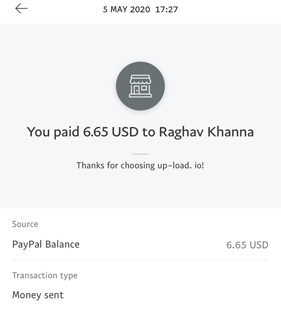 UP-LOAD.IO Payment Proof