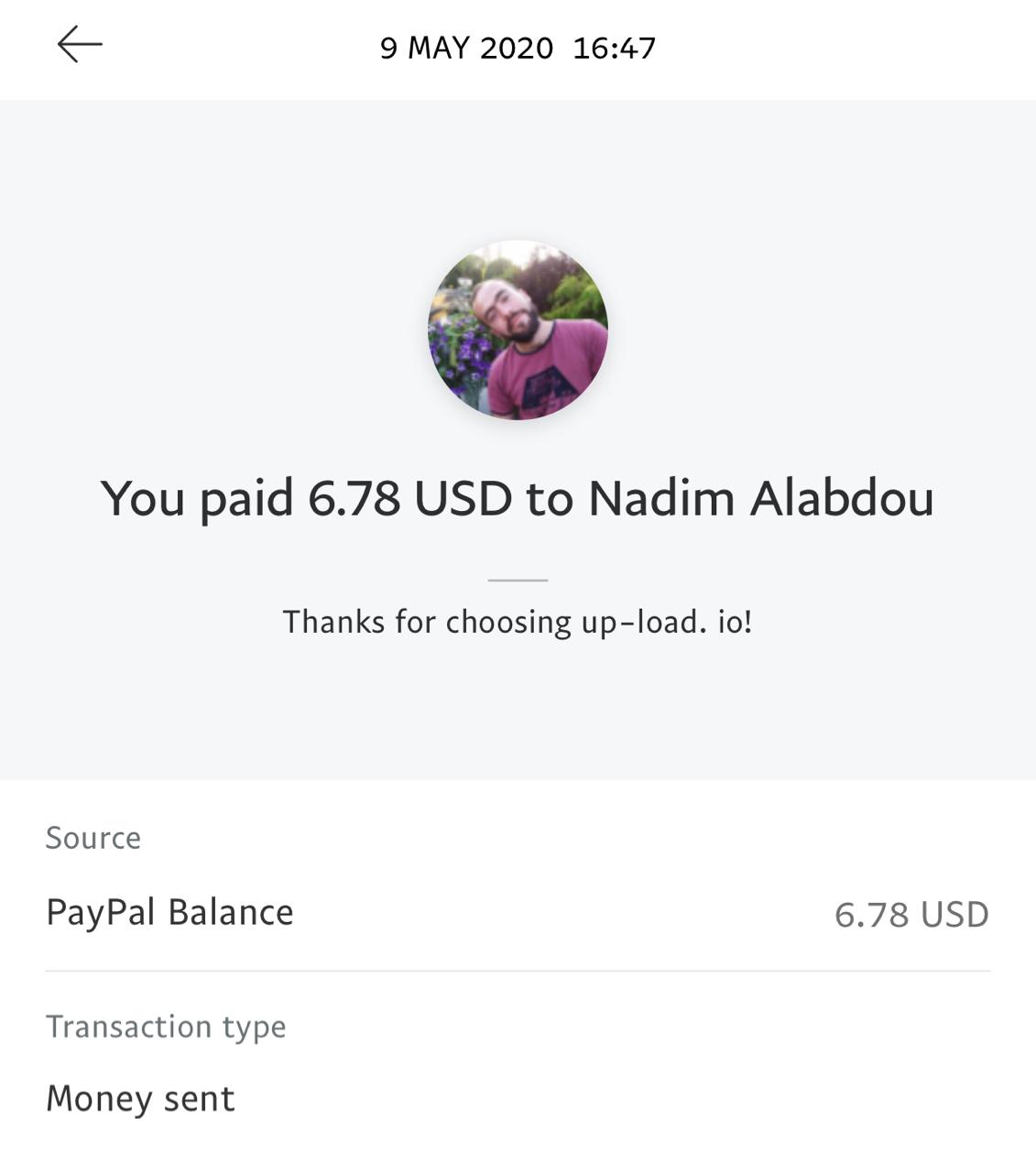 UP-LOAD.IO Payment Proof