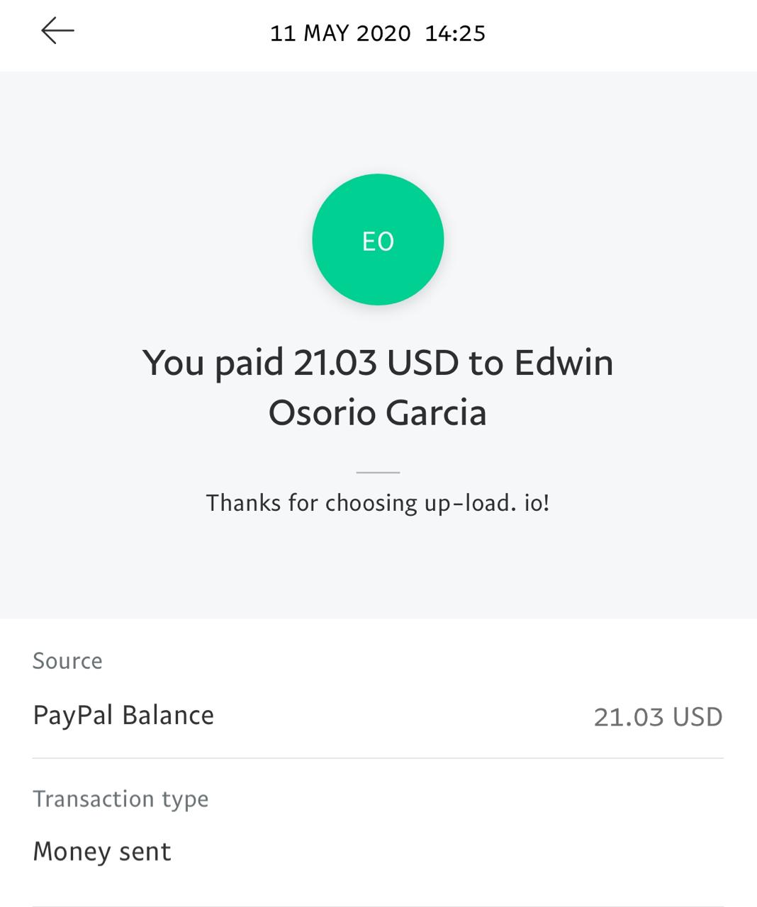 UP-LOAD.IO Payment Proof