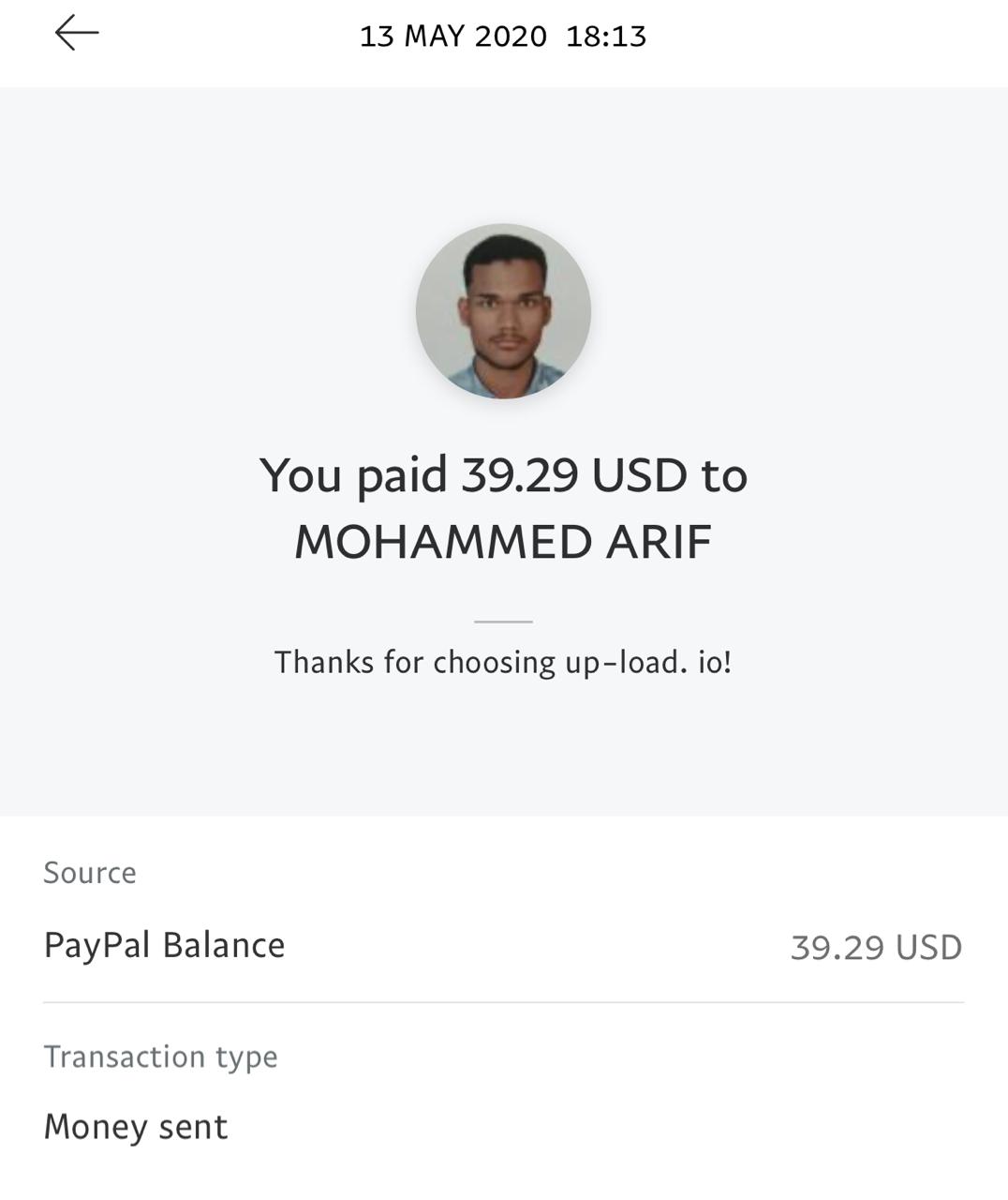 UP-LOAD.IO Payment Proof