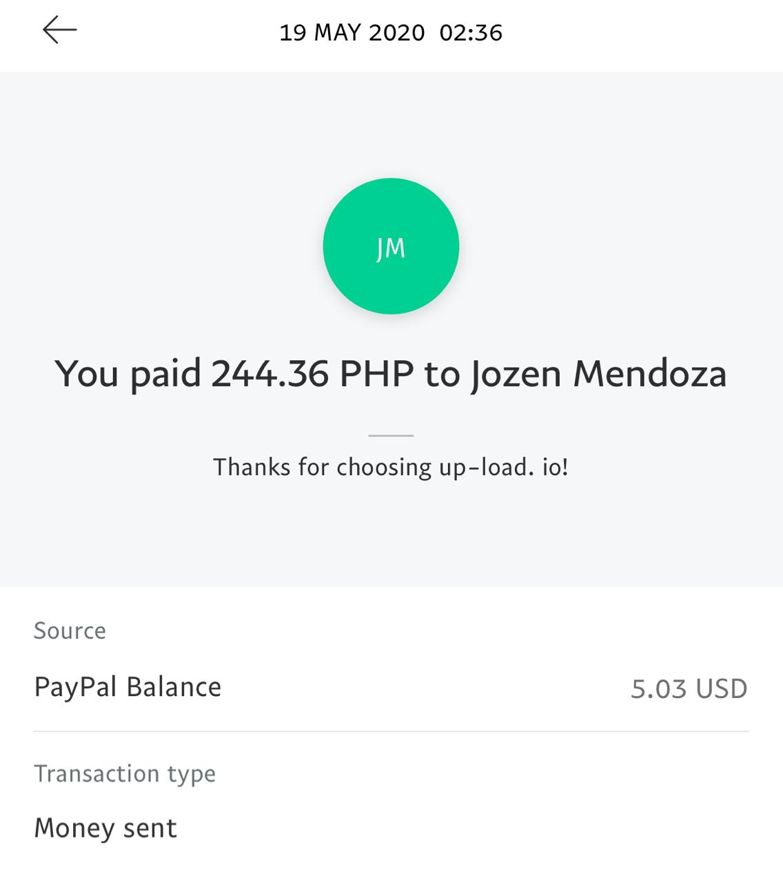 UP-LOAD.IO Payment Proof