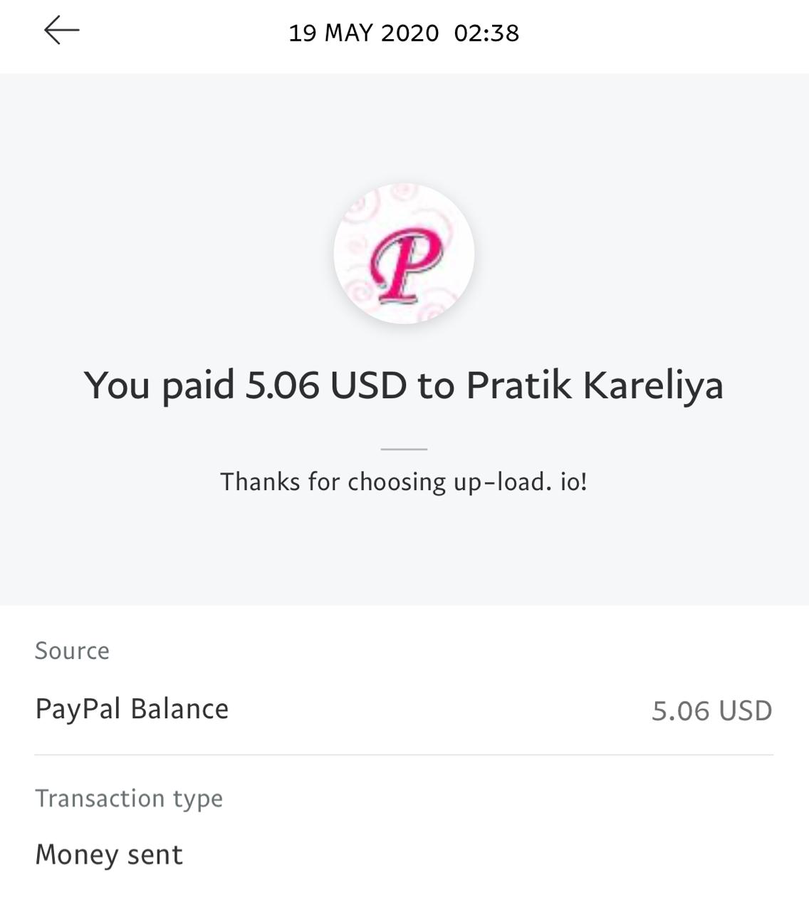 UP-LOAD.IO Payment Proof