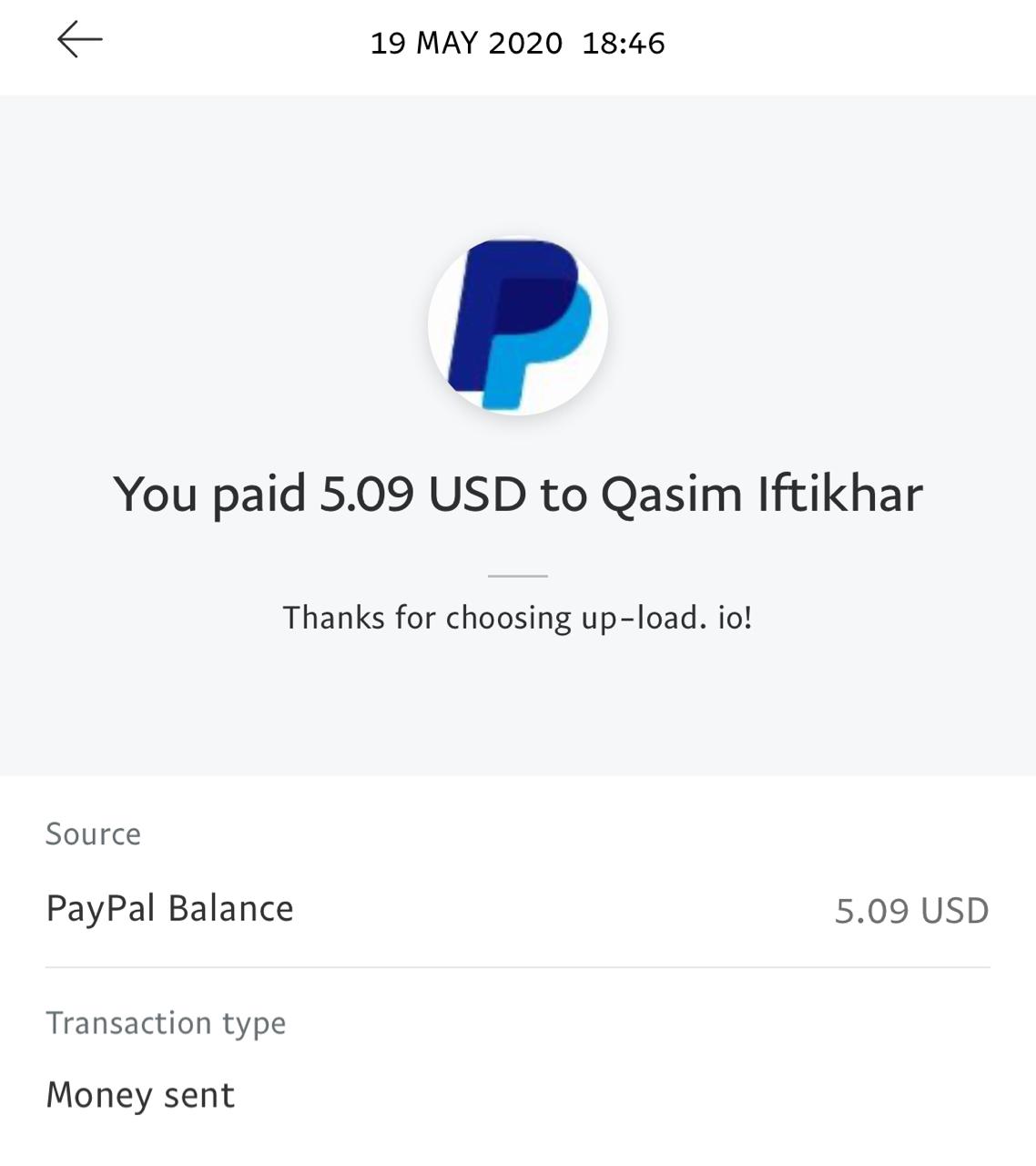 UP-LOAD.IO Payment Proof