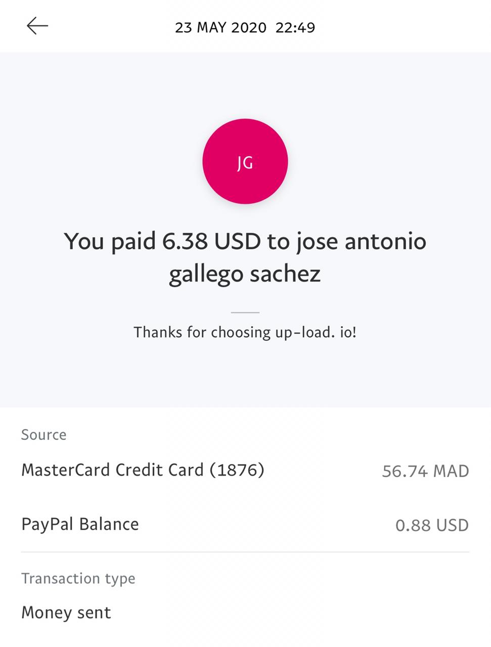 UP-LOAD.IO Payment Proof