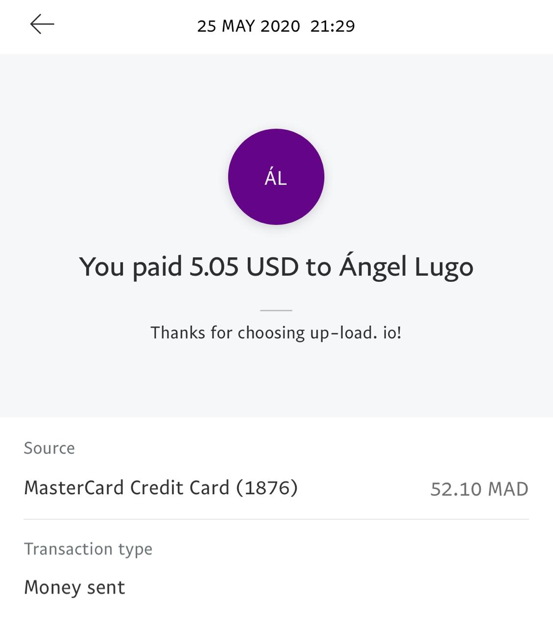 UP-LOAD.IO Payment Proof