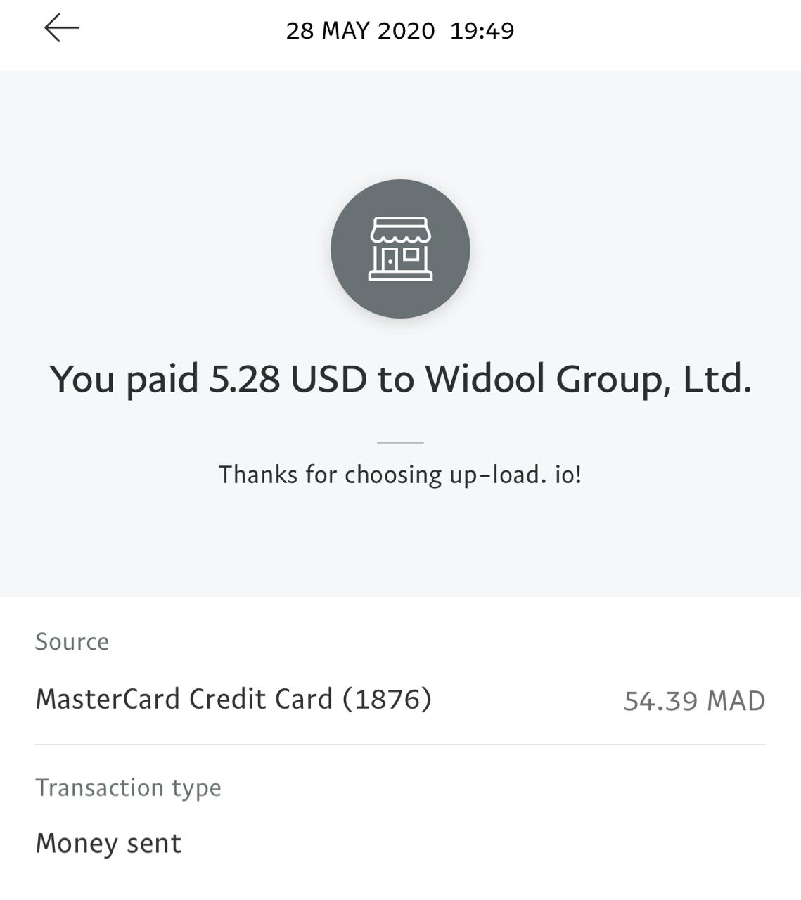 UP-LOAD.IO Payment Proof