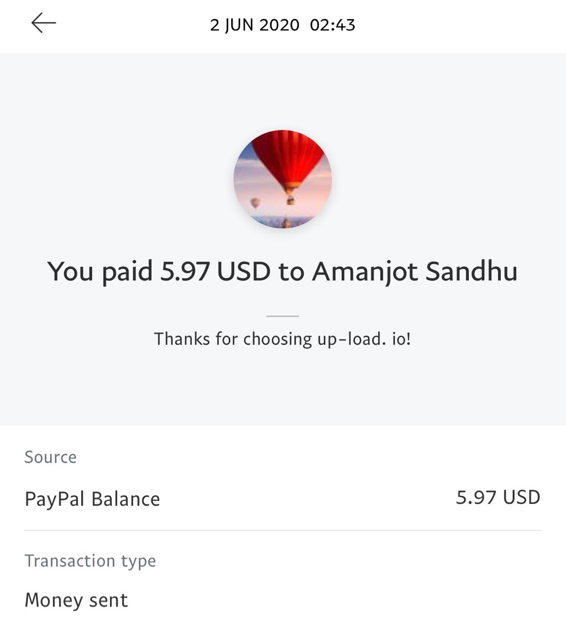 UP-LOAD.IO Payment Proof