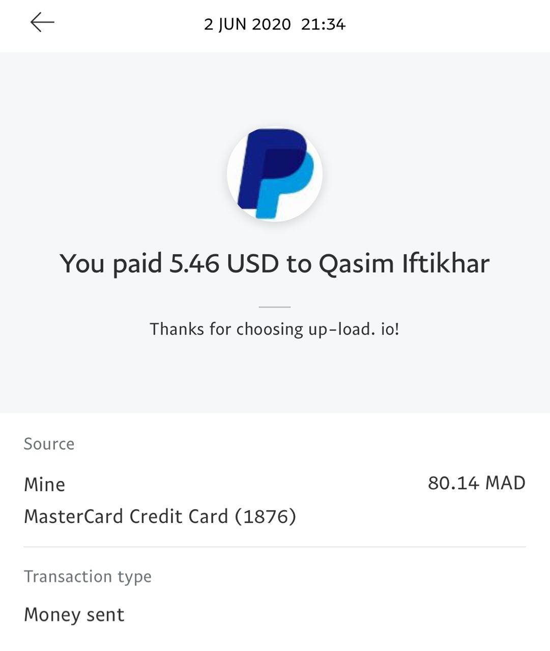 UP-LOAD.IO Payment Proof