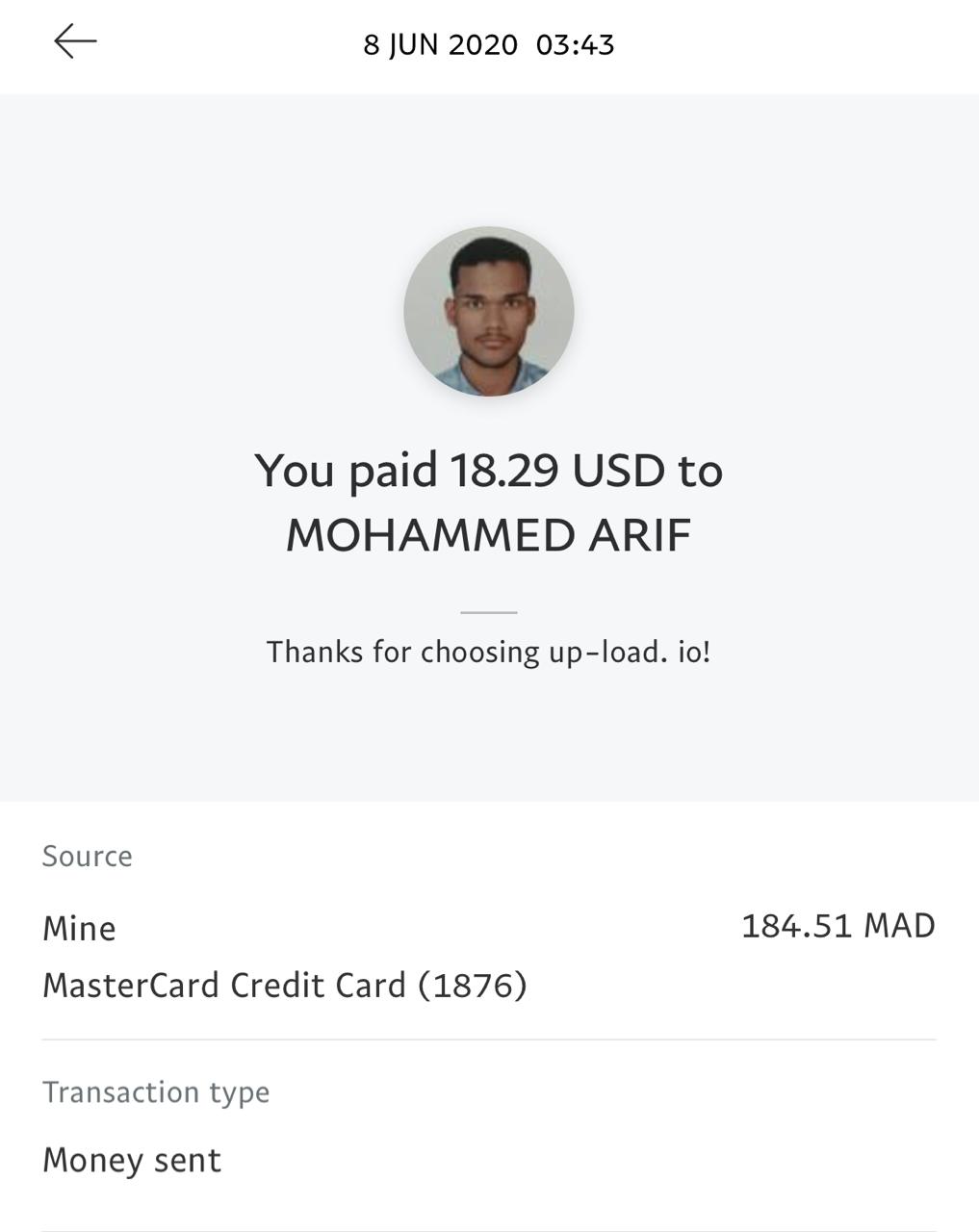 UP-LOAD.IO Payment Proof