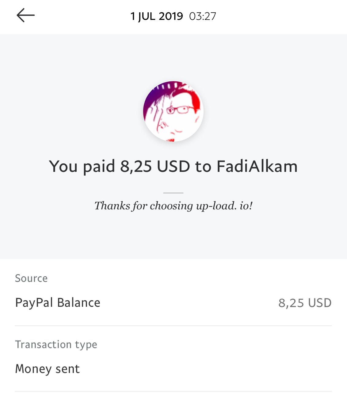 UP-LOAD.IO Payment Proof