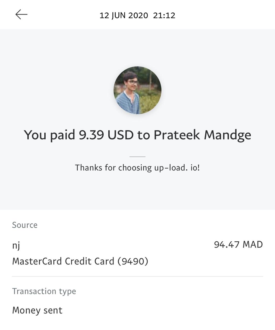 UP-LOAD.IO Payment Proof