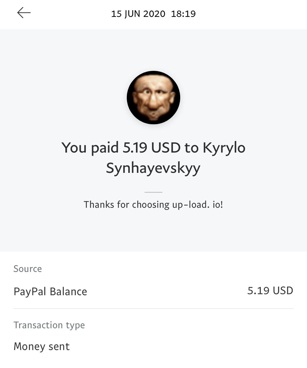 UP-LOAD.IO Payment Proof