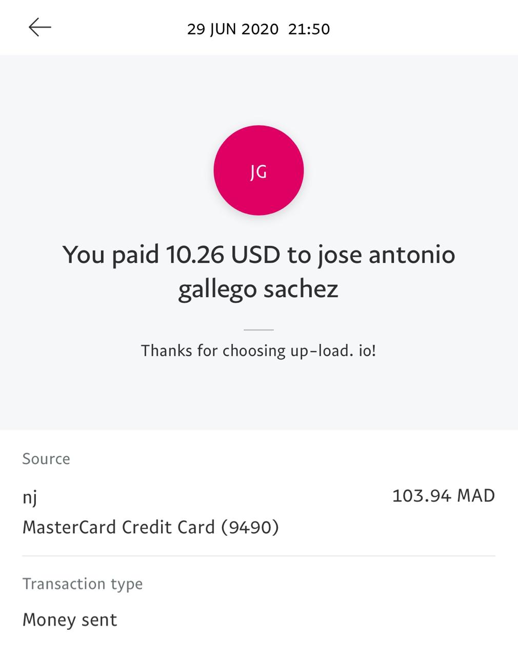 UP-LOAD.IO Payment Proof