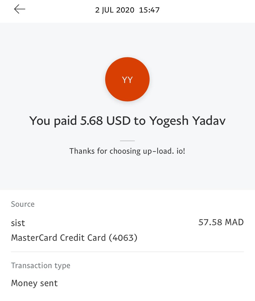 UP-LOAD.IO Payment Proof