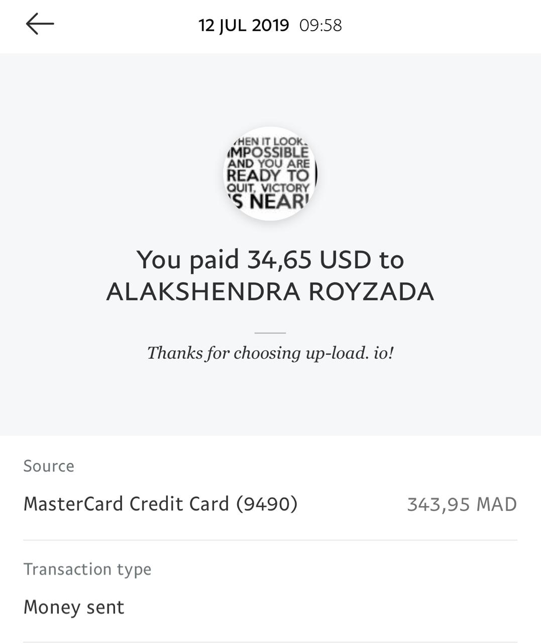 UP-LOAD.IO Payment Proof