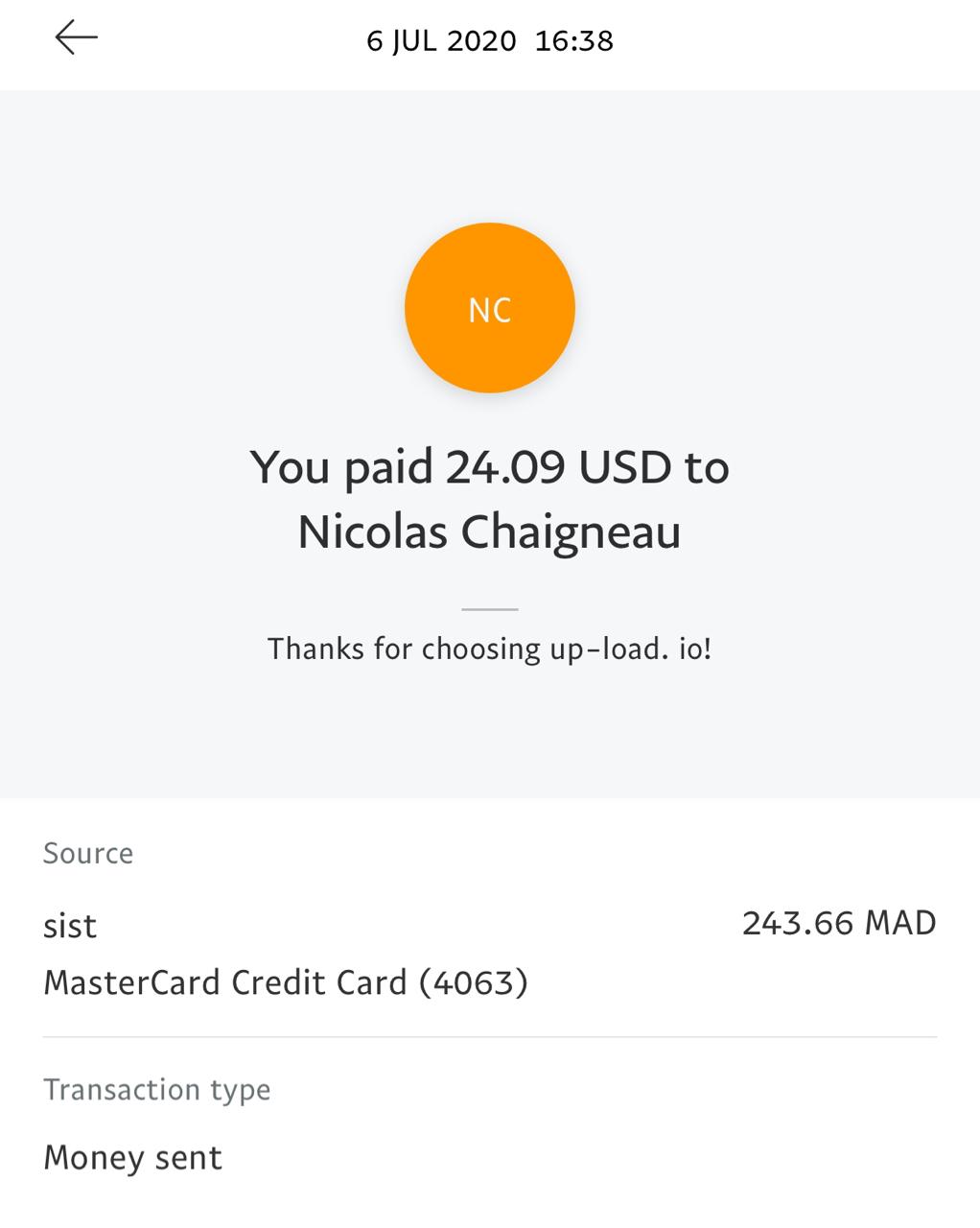 UP-LOAD.IO Payment Proof