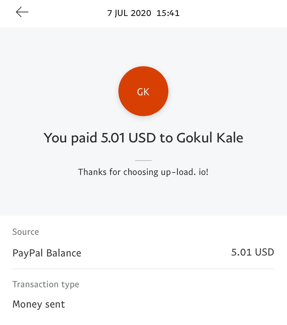 UP-LOAD.IO Payment Proof