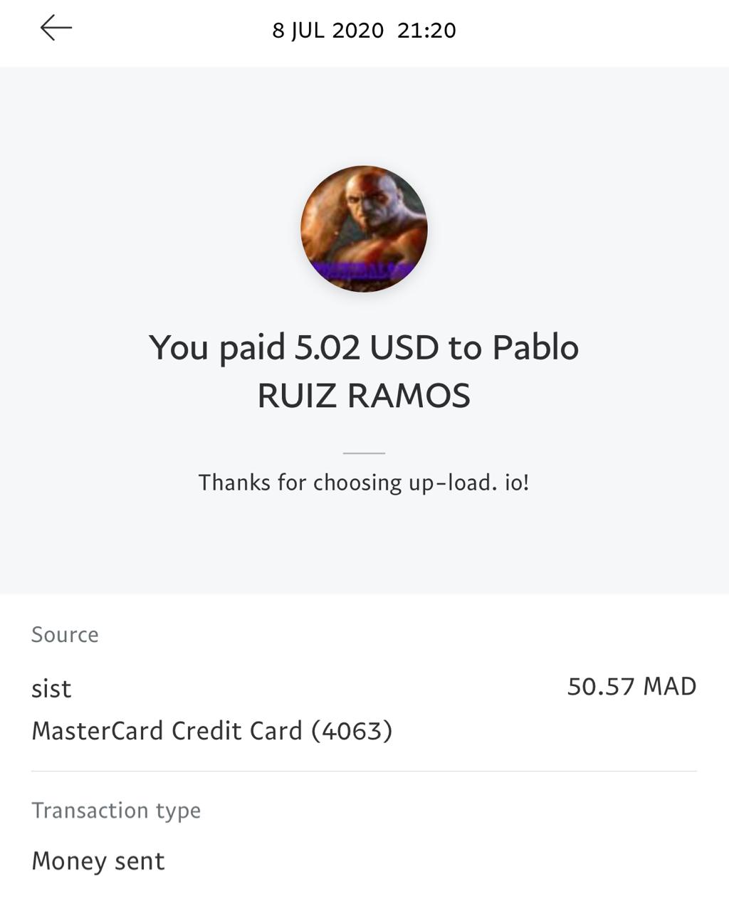 UP-LOAD.IO Payment Proof