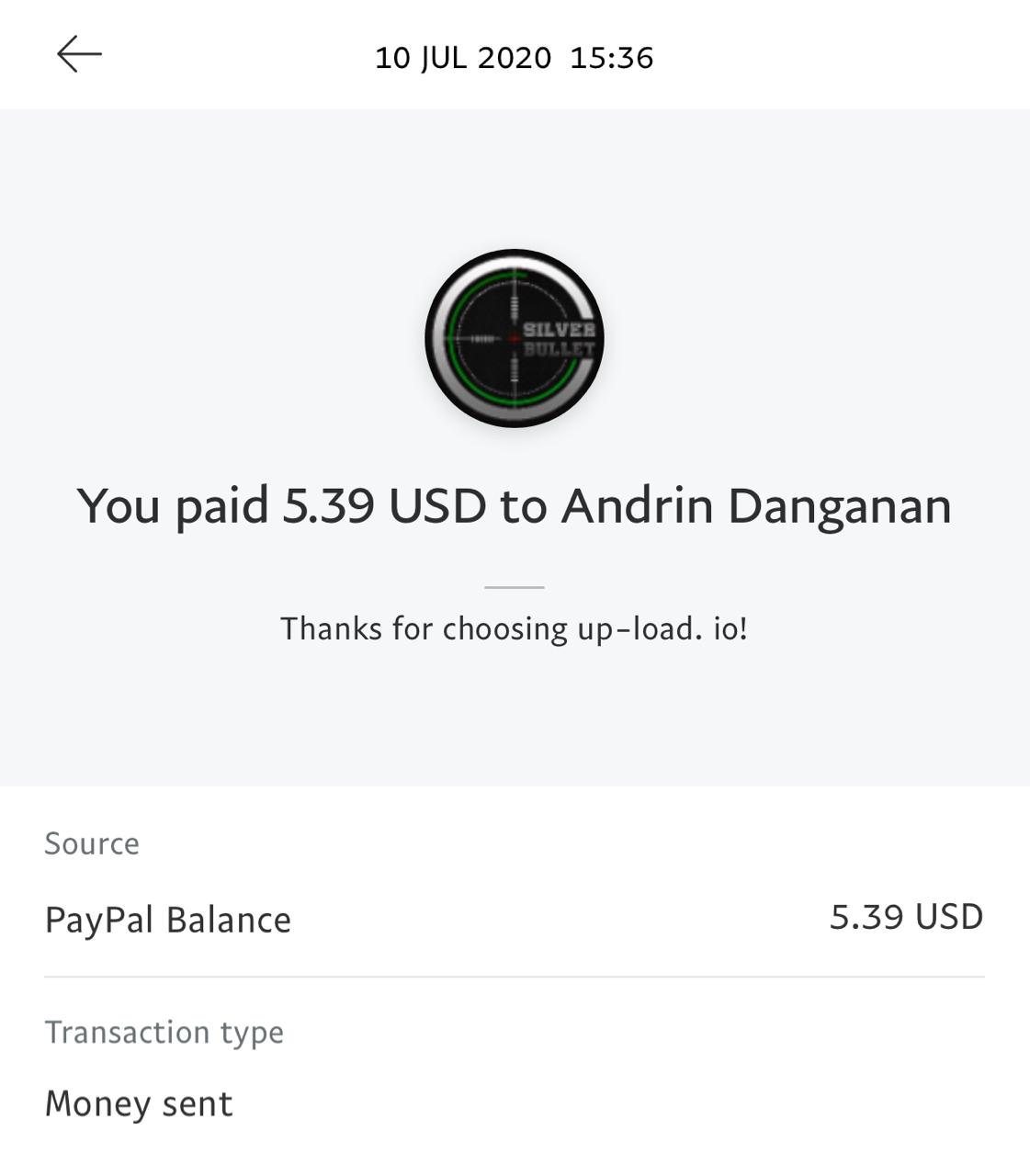 UP-LOAD.IO Payment Proof